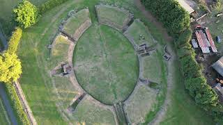 Caerleon Amphitheatre  Barracks  4K Drone Footage [upl. by Inalawi]