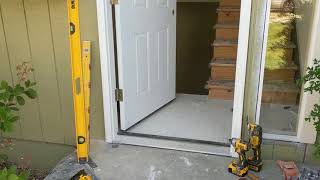 Jeld Wen Front Door Installation  Really crappy products and craftsmanship PART 1 [upl. by Susanetta]