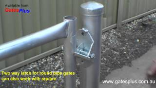 Gate Latch 2 way for round pipe and square [upl. by Ahselet]