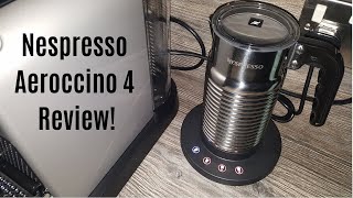 Nespresso Aeroccino 4 Milk Frother Review  Worth upgrading from the Aeroccino 3 [upl. by Namas]