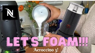 How To Foam Milk With Aeroccino 3 Make Coffee With Foam Tips amp Tricks  Easy Foamed Latte Recipe [upl. by Ellerey]