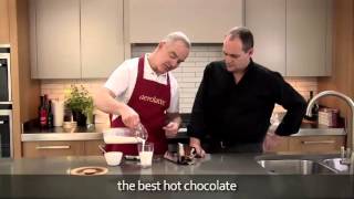 How to make a hot chocolate using an aerolatte milk frother [upl. by Collie]