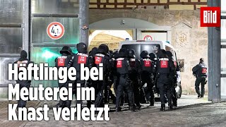 Gefängnismeuterei Polizei stürmt Knast in Thüringen  JVA Untermaßfeld [upl. by Gautier]